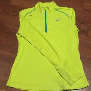 Asics 1/2 Zip - Yellow - Medium